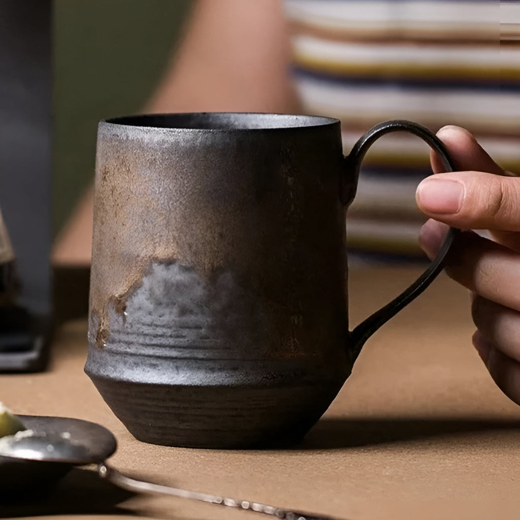Tazza da caffè in stile rustico – Calda e Confortevole per l'Autunno