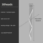 lampadario moderno sospeso per illuminazione interna design loft