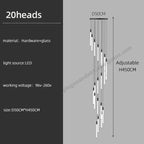 lampadario moderno sospeso per illuminazione interna design loft