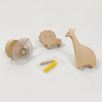 Ganci da Parete in Legno a Forma di Animale - Appendino Adesivo