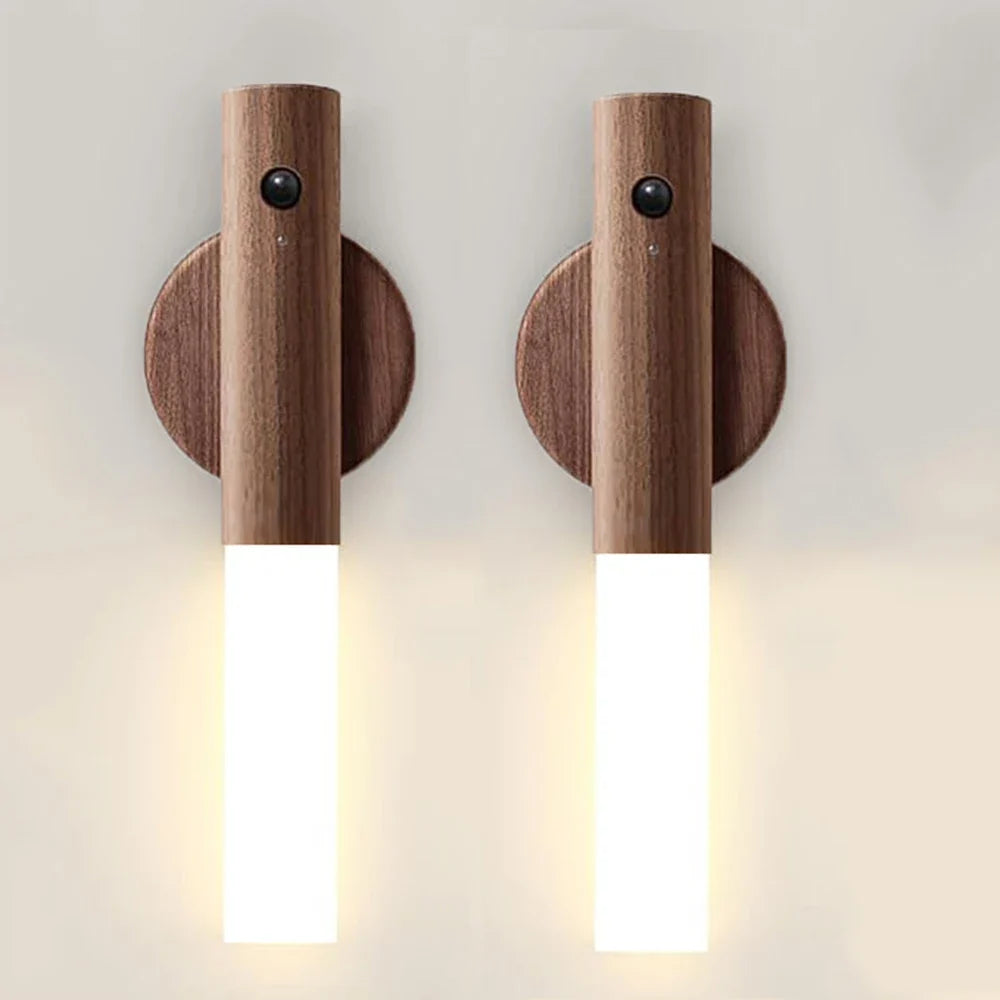 LumiSense – Lampada da Parete Ricaricabile Senza Fili con Sensore di Movimento