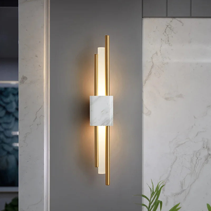 Lampada da Parete LED in Marmo Moderno Luxe