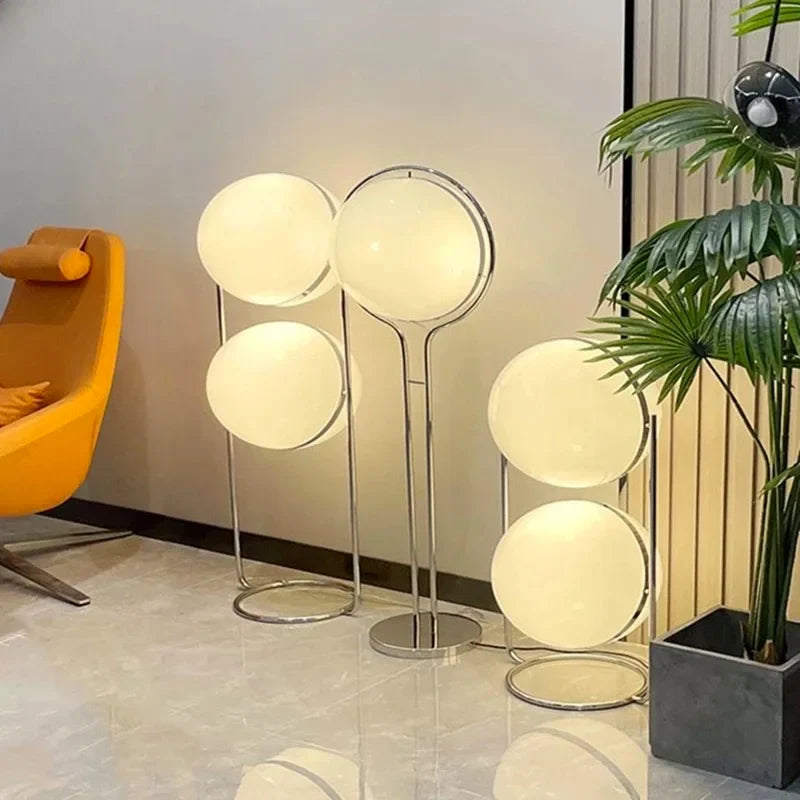 LumiSphere Art Deco LED Bol Lampada da Terra