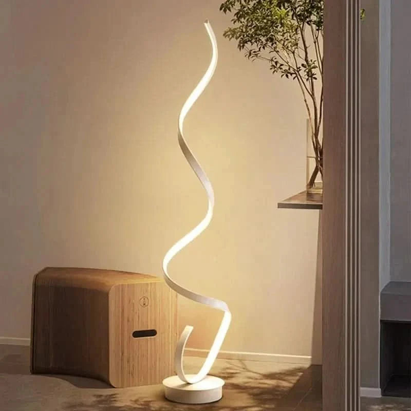 Lampada da terra LED Spirale Istanbul Illuminazione a risparmio energetico, Design elegante