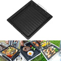 Piastra Grill in Ghisa Feurossa Piastra Ribaltabile | Per Grill a Gas & Fornelli | 25 × 30 cm | Per Pizza, Carne, Verdure & Pesce