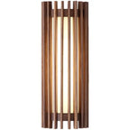 “ZenAura Wabi-Sabi Applique” – Applique LED in Noce Retro Giapponese