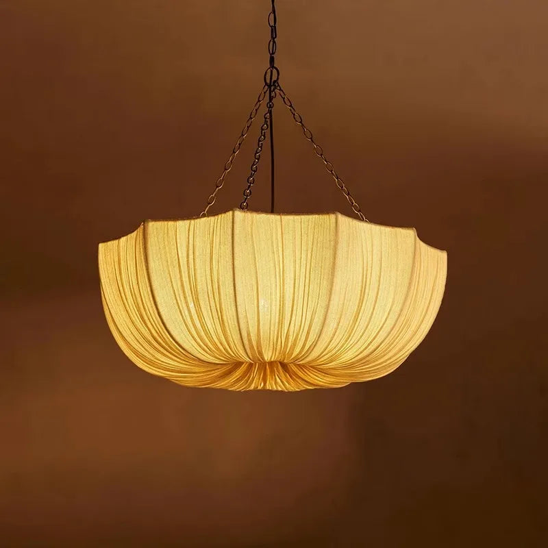 KumoWabi Lampada a Sospensione in Tessuto Giapponese Wabi-Sabi