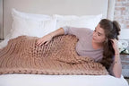 Coperta Chunky Lavorata a Maglia – Plaid Extra Morbido e Caldo per Divano e Letto