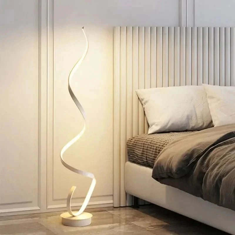 Lampada da terra LED Spirale Istanbul Illuminazione a risparmio energetico, Design elegante