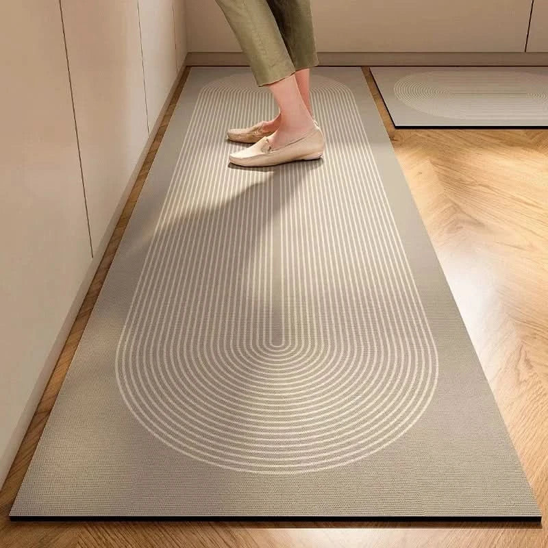 Koriva | Tappetino da Cucina Minimalista Antiscivolo con Supporto Imbottito Confortevole