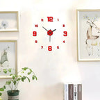 ClearView - Orologio da parete elegante senza cornice con numeri facili da leggere