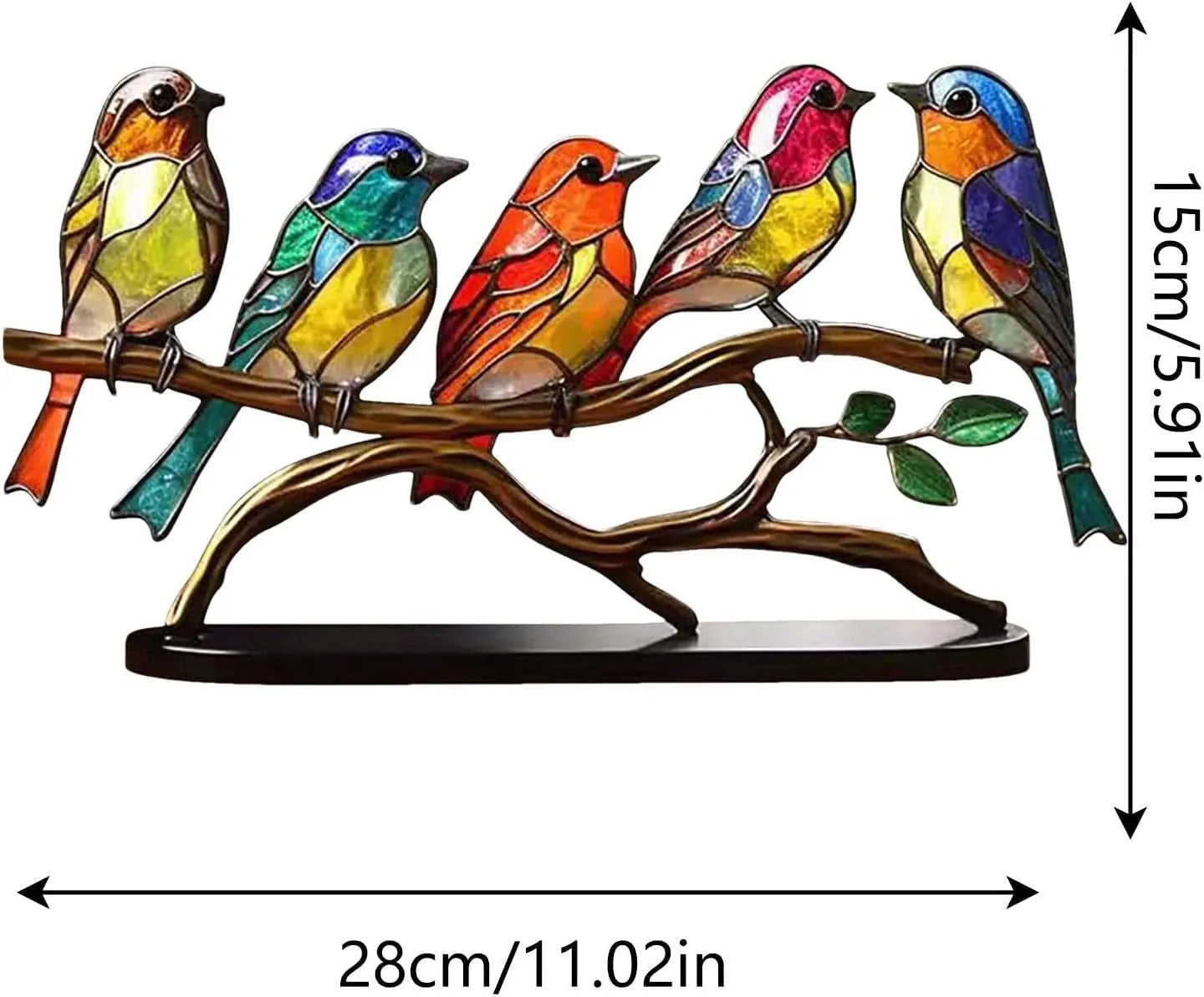 NatureNest - vivaci ornamenti per uccelli da scrivania per spazi di lavoro tranquilli