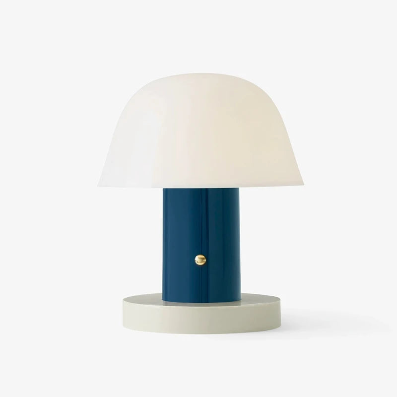 MushroomGlow - Lampada da tavolo ricaricabile con luminosità regolabile