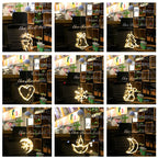 SantaGlow Illuminazione LED per Finestra con Ventosa