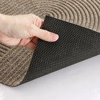 Nivara - Tappeto d'ingresso 3D Groove in Poliestere Resistente all'Usura con Antiscivolo per Interni ed Esterni