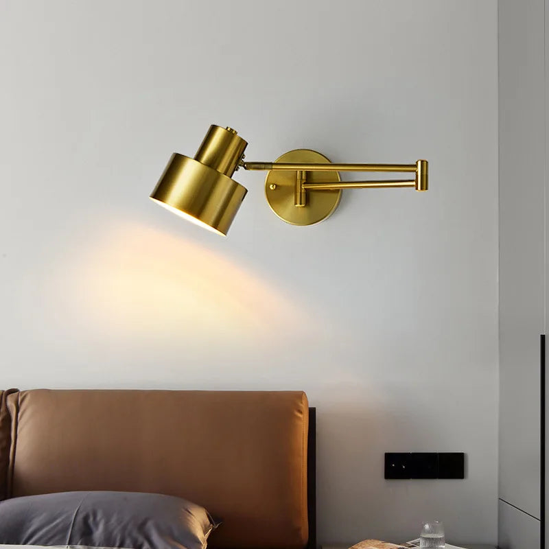 LUXARM Lampada da Parete Regolabile con Braccio Lungo