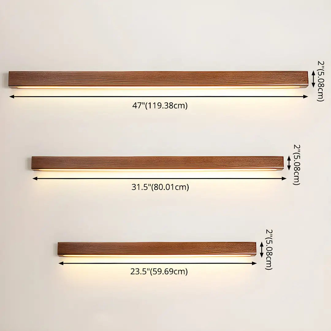 ZenLuma Lampada da Parete in Legno Giapponese