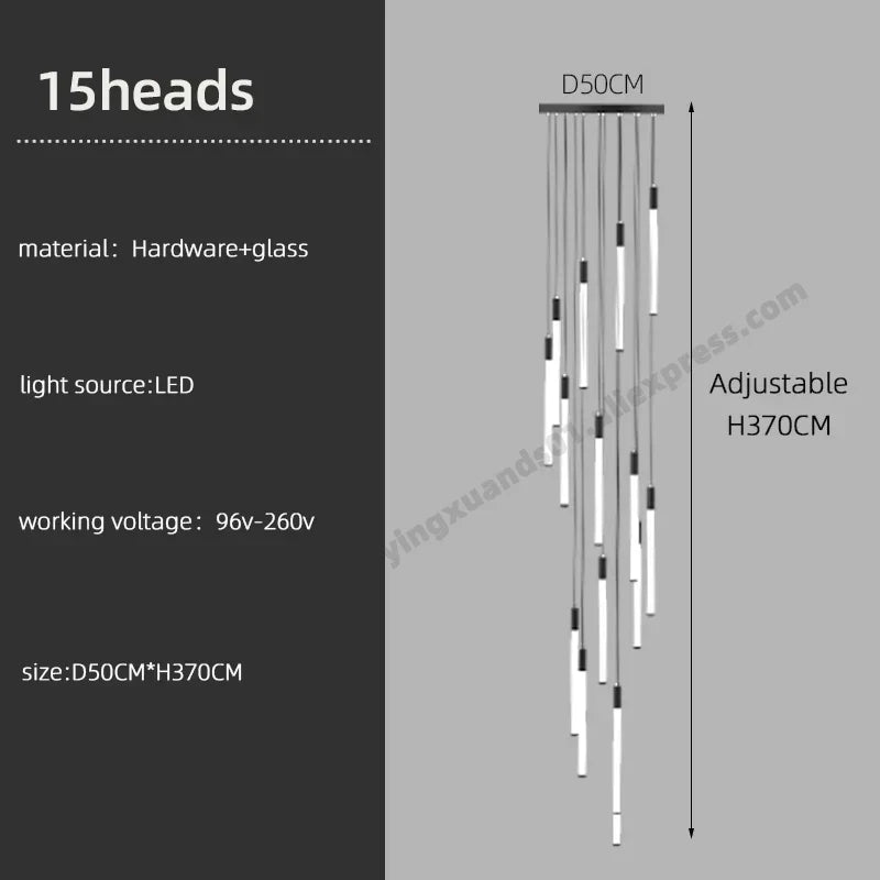 lampadario moderno sospeso per illuminazione interna design loft