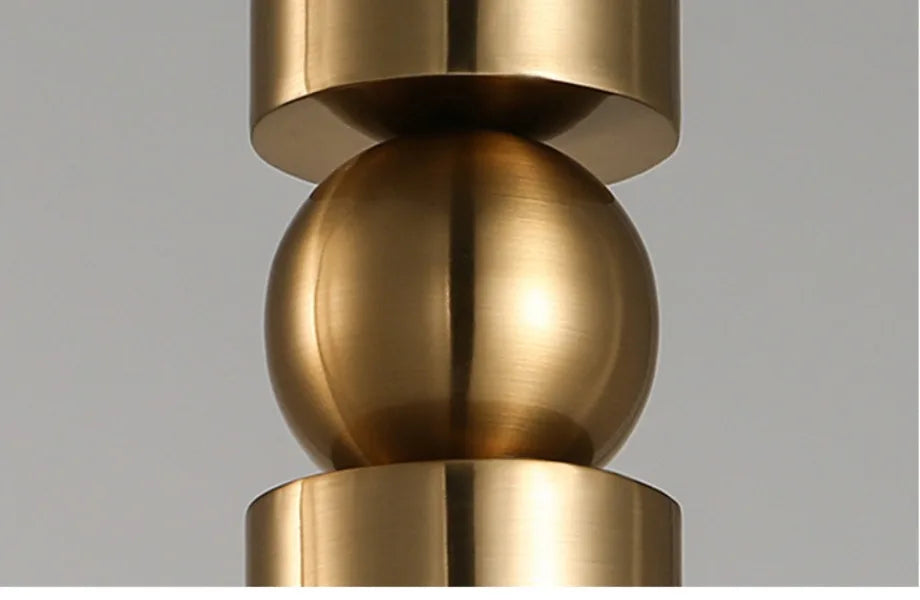 Lampada a Sospensione Oro Luxe – Elegante Lampada da Soffitto LED Minimalista