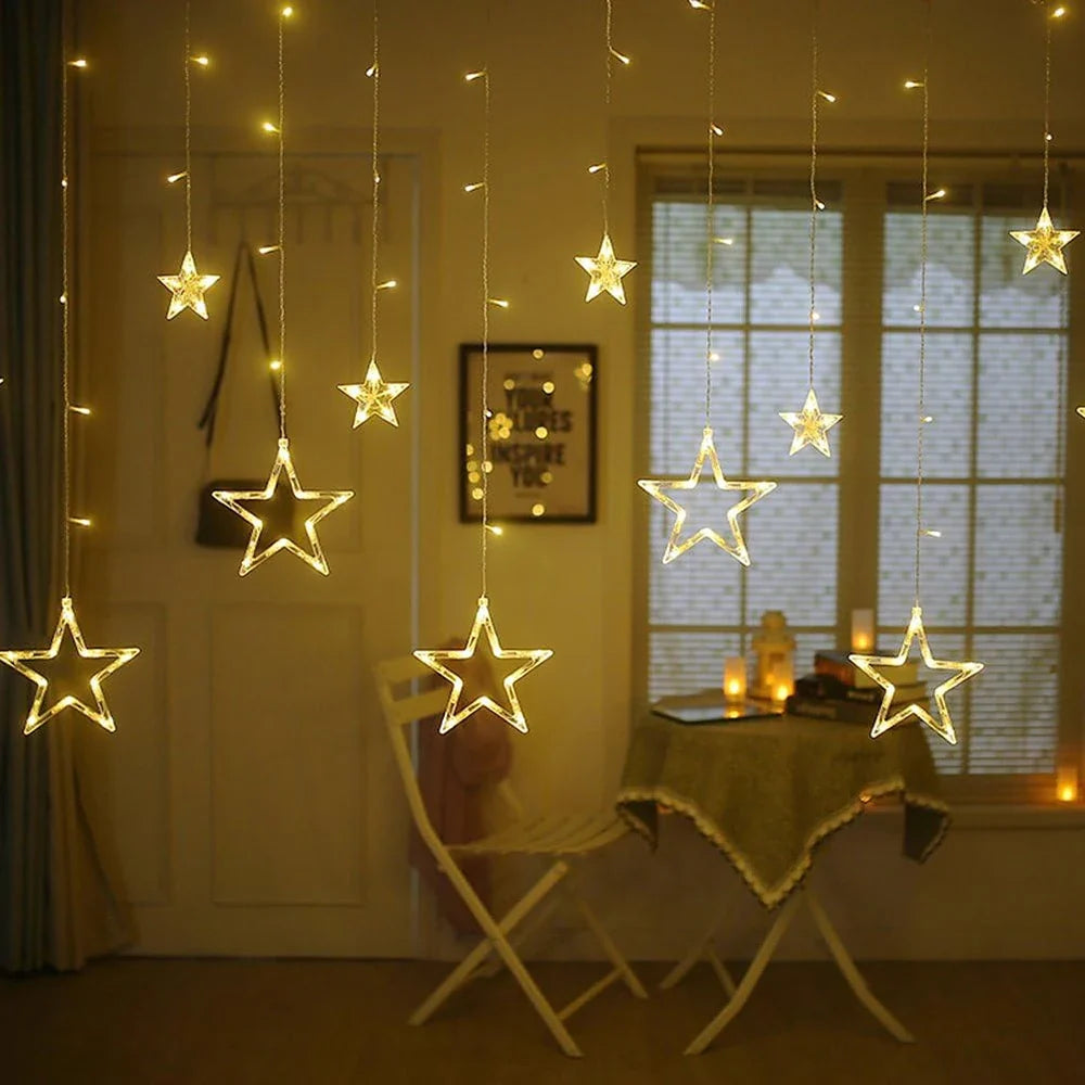 StellaGlow 3.5M LED Luce a Catena di Cristallo di Ghiaccio