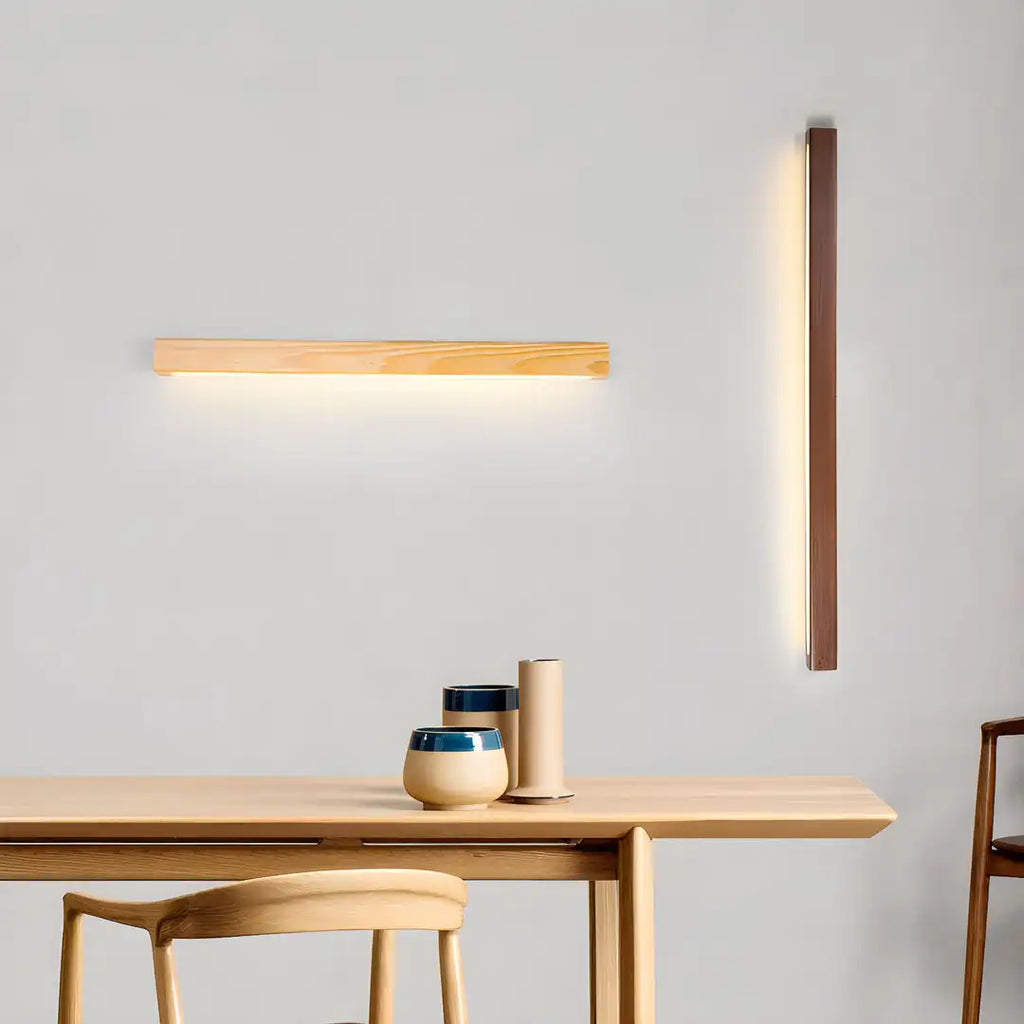 ZenLuma Lampada da Parete in Legno Giapponese