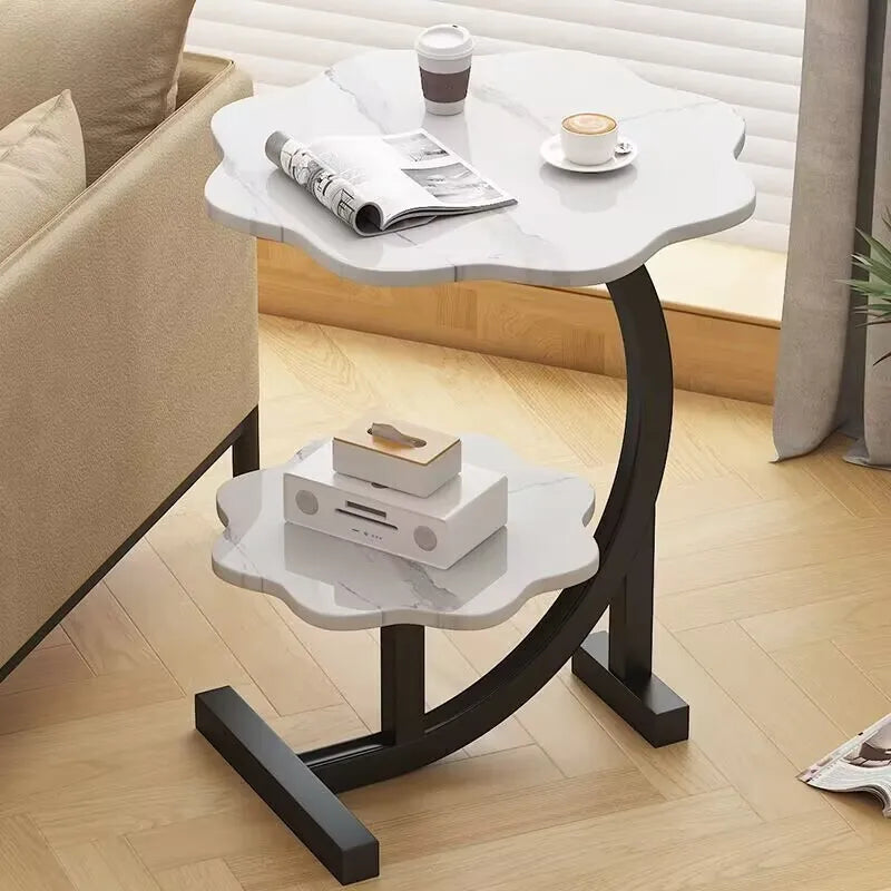 Caliora - Mini Tavolino Trasportabile di Lusso a Due Piani