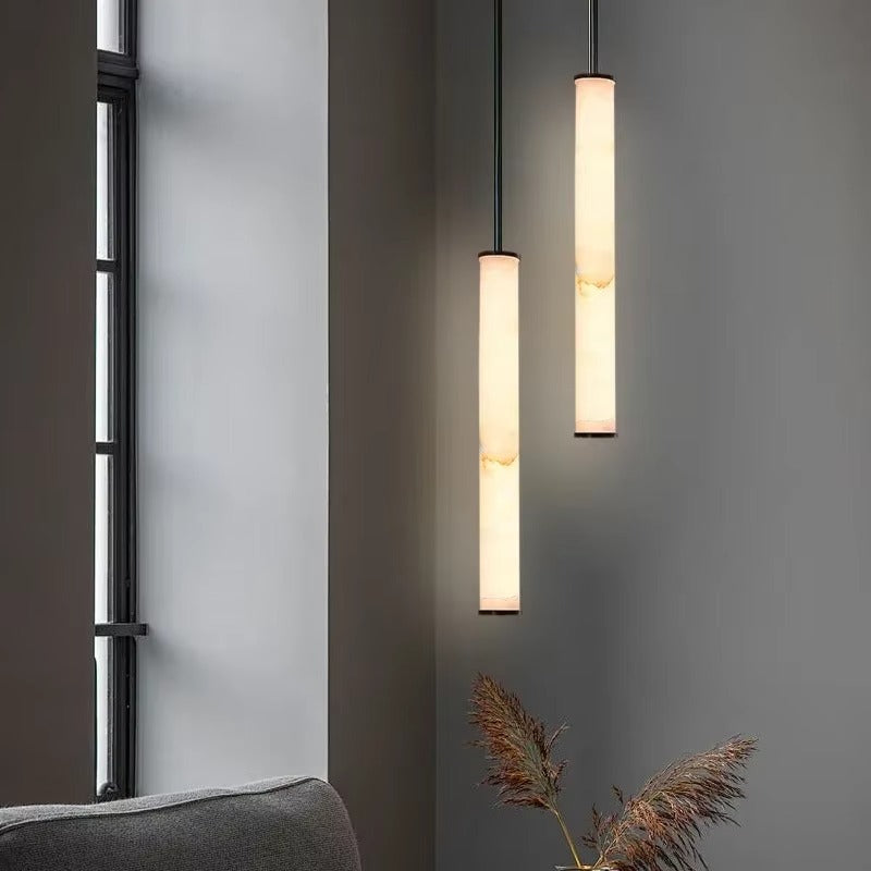 LuxeMarble – Lampada a sospensione in marmo per soggiorno e sala da pranzo