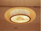 BambuLoom Grace: Lampada a Sospensione in Rattan e Bambù Fatta a Mano