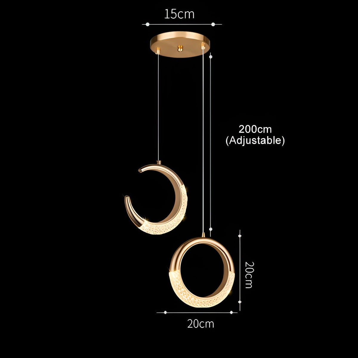 Lampada a sospensione minimalista – Moderna & Senza tempo | Illuminazione elegante per interni