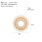 lampadario moderno in tessuto iris led per decorazione d'hotel