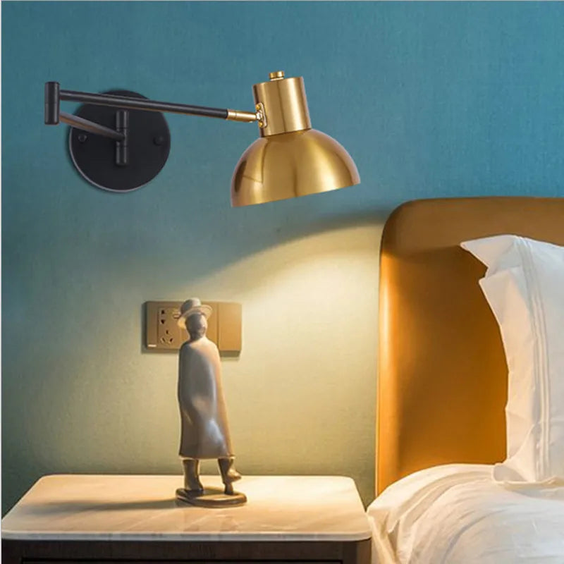 LUXARM Lampada da Parete Regolabile con Braccio Lungo