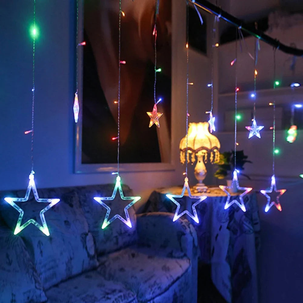 StellaGlow 3.5M LED Luce a Catena di Cristallo di Ghiaccio