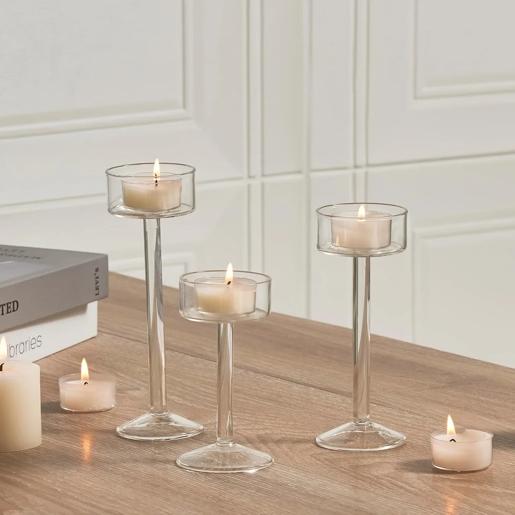 Set di Candelabri in Vetro LumaVase