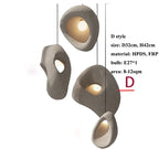 lampadario led wabi-sabi moderno irregolare per decorazione loft