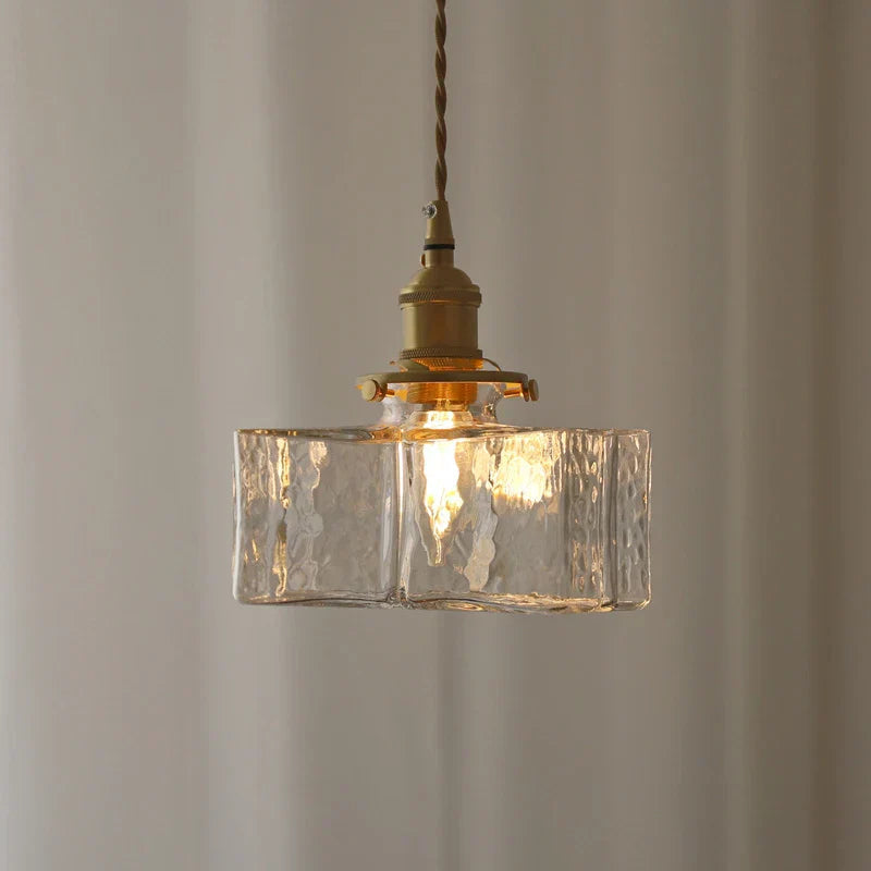 Lampada a Sospensione in Vetro Moderno Retro Glarefusion