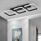 Nordic Luxe LED Plafoniera – Lampada Sospesa Quadrata e Rotonda Dimmerabile per Interni Moderni