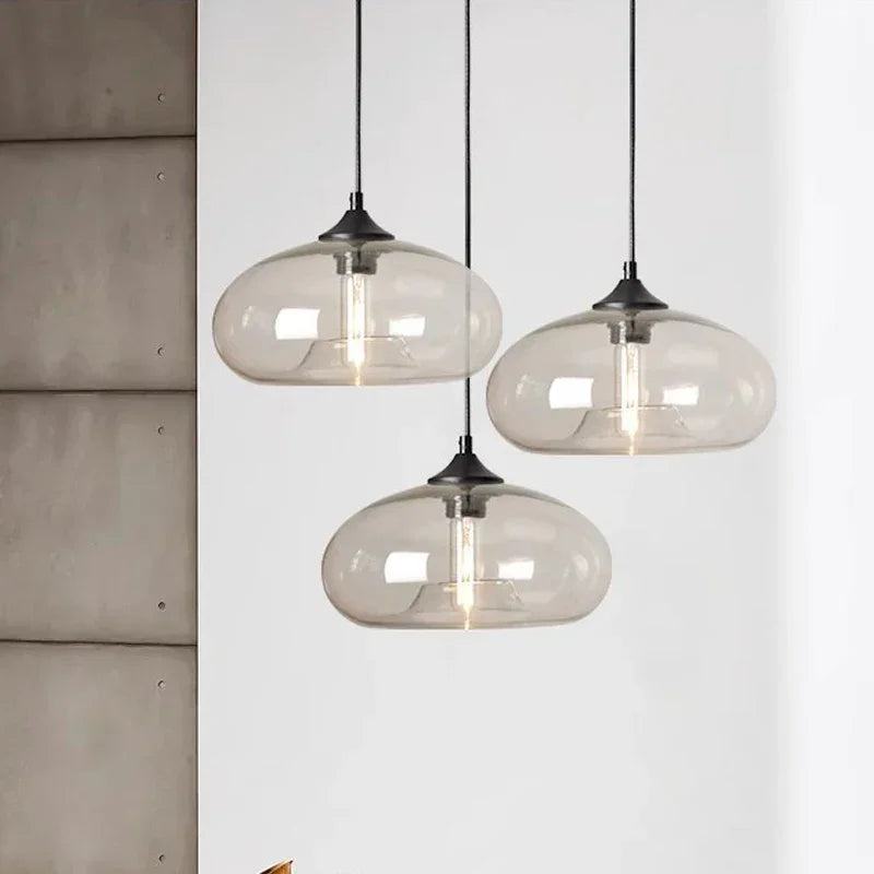 Lampada a Sospensione Moderna Colorata in Vetro