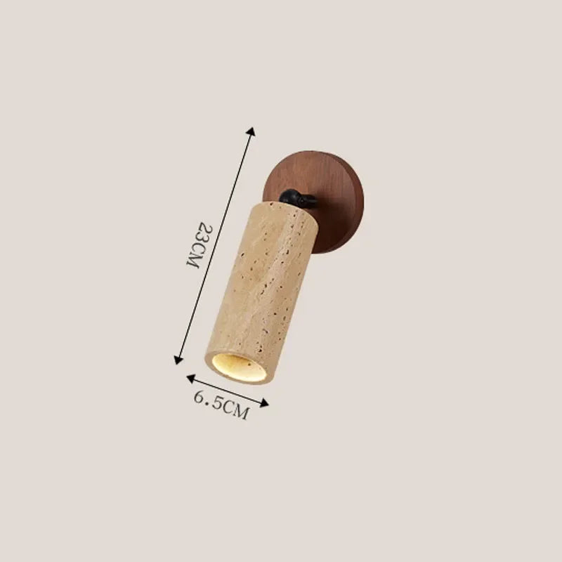 Lampada da soffitto in Travertino
