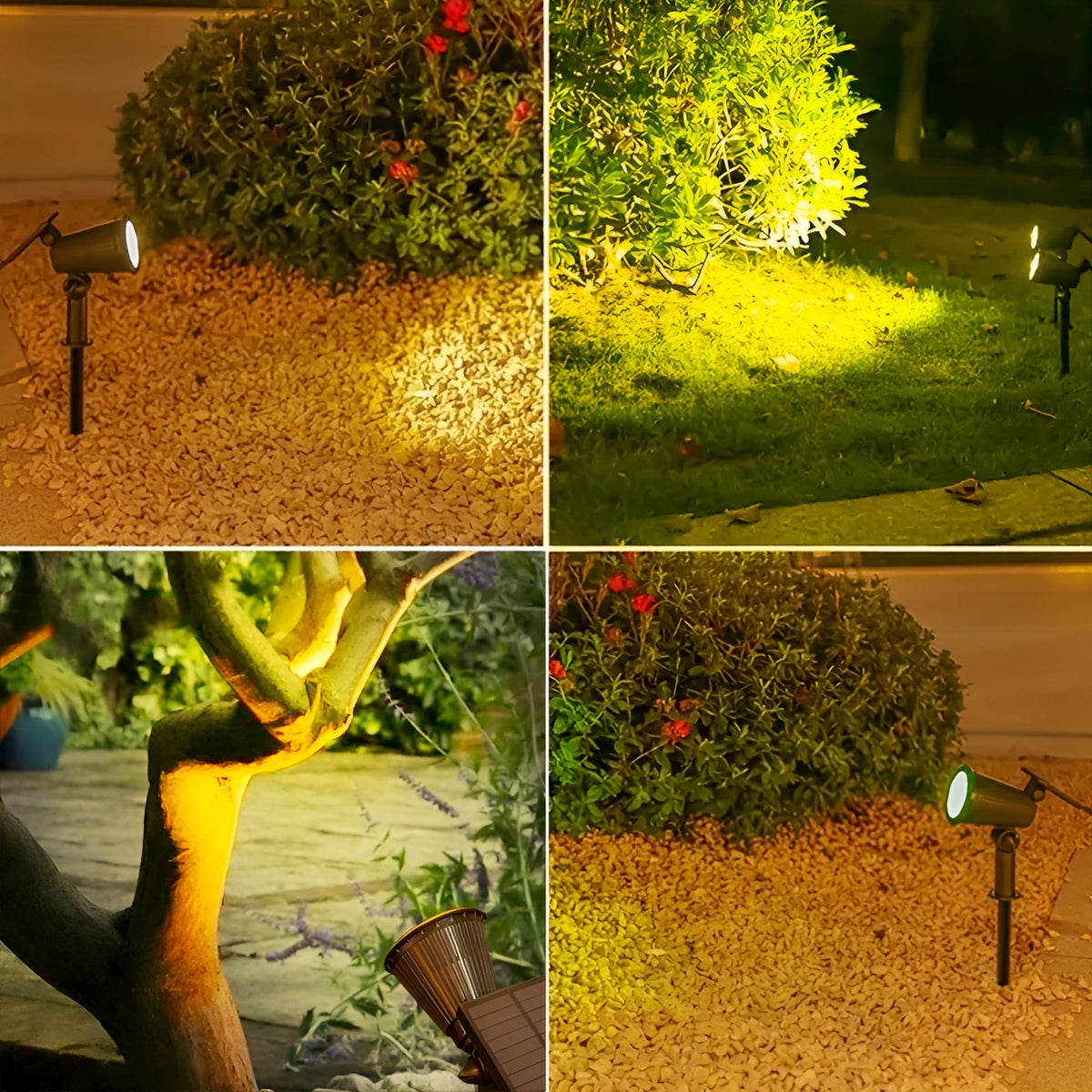 Lampada da Giardino Solare – Resistente alle Intemperie & Risparmiosa | Illuminazione LED per Esterni per Giardino & Terrazza