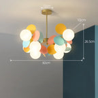 NatureGlow Lampadario a Rami Colorati
