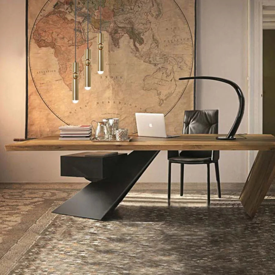 Lampada a Sospensione Oro Luxe – Elegante Lampada da Soffitto LED Minimalista