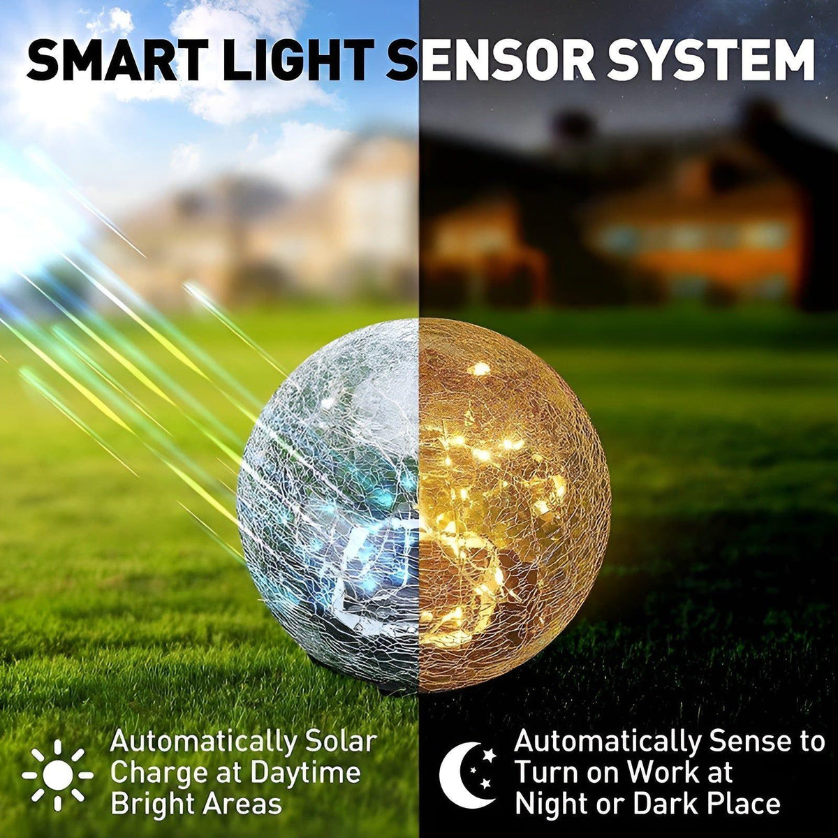 GardenGlimmer Light - Lampada da Giardino Solare a LED Impermeabile per Esterni
