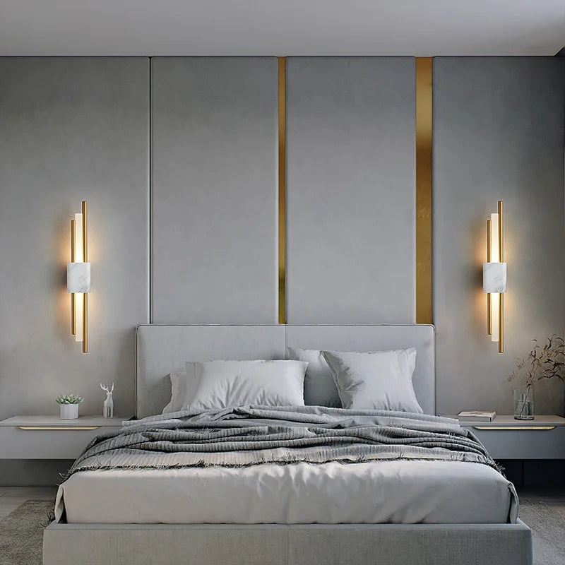 Lampada da Parete LED in Marmo Moderno Luxe