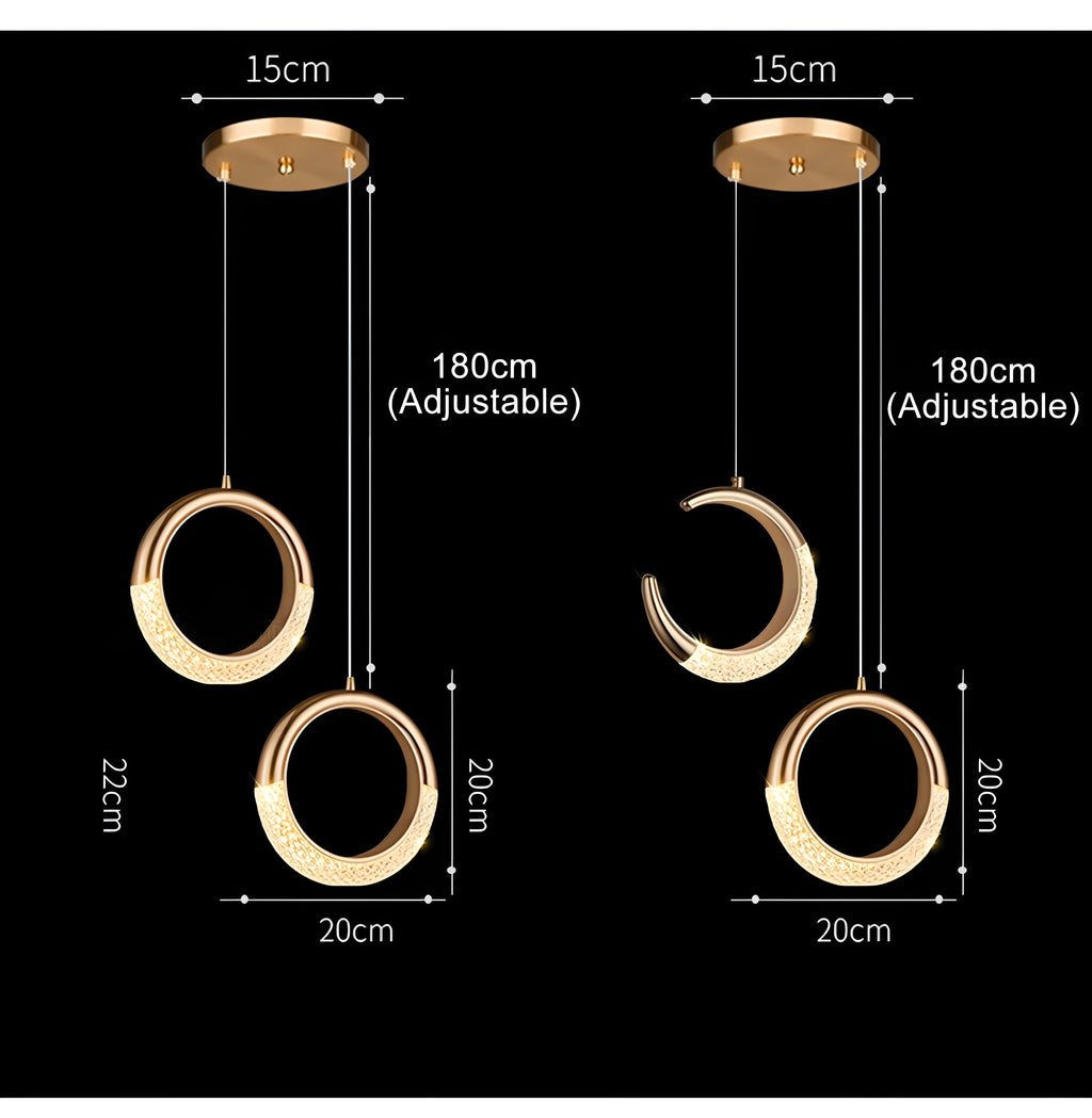 Lampada a sospensione minimalista – Moderna & Senza tempo | Illuminazione elegante per interni