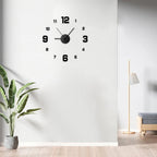 ClearView - Orologio da parete elegante senza cornice con numeri facili da leggere