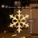 SantaGlow Illuminazione LED per Finestra con Ventosa