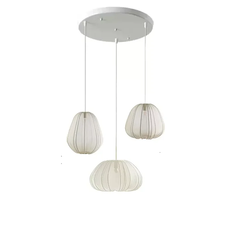 Lampadario in tessuto elegante wabi-sabi