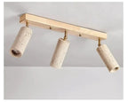 Lampada da soffitto in Travertino