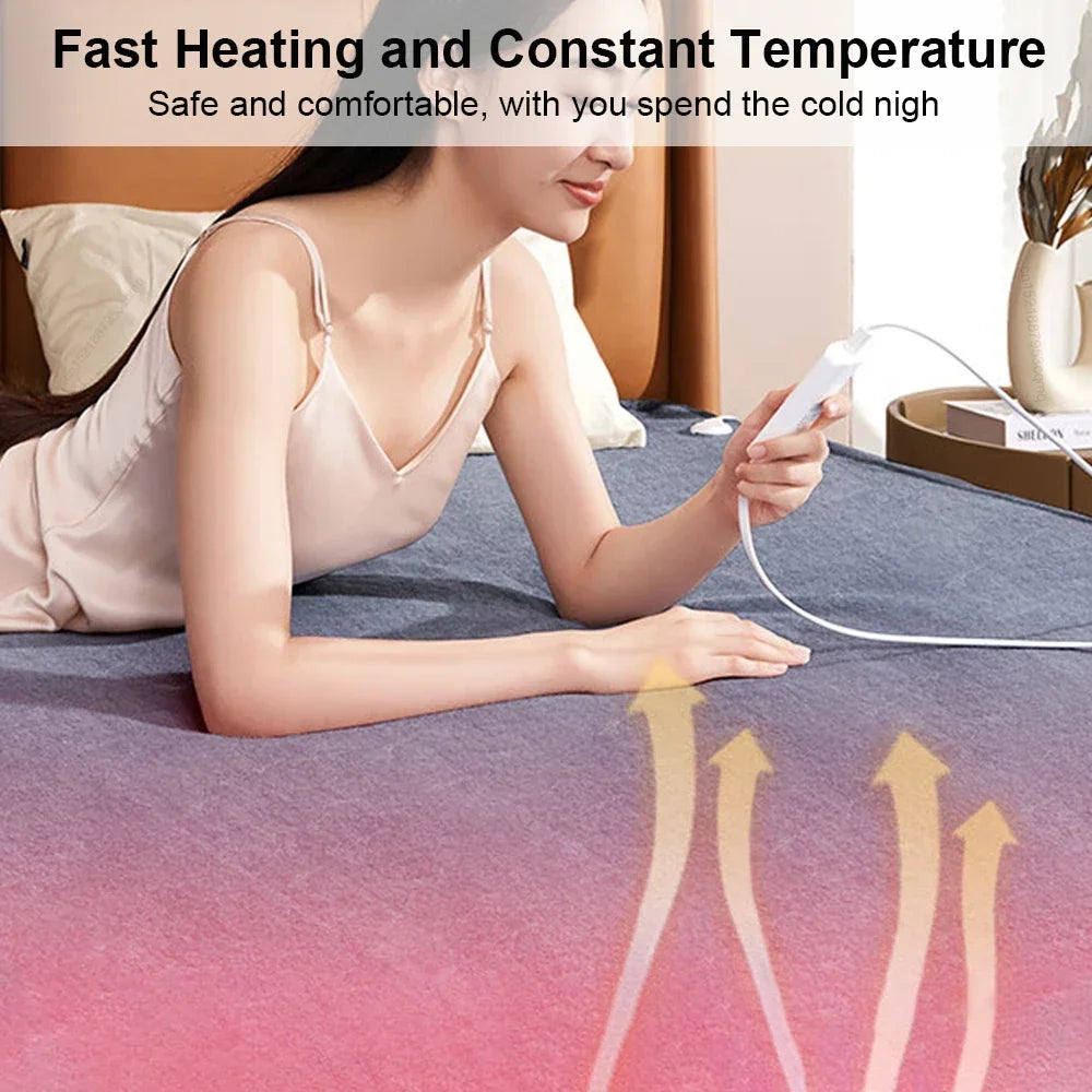 Coperta Elettrica 220V – Coperta Riscaldata con Termostato e Spina EU