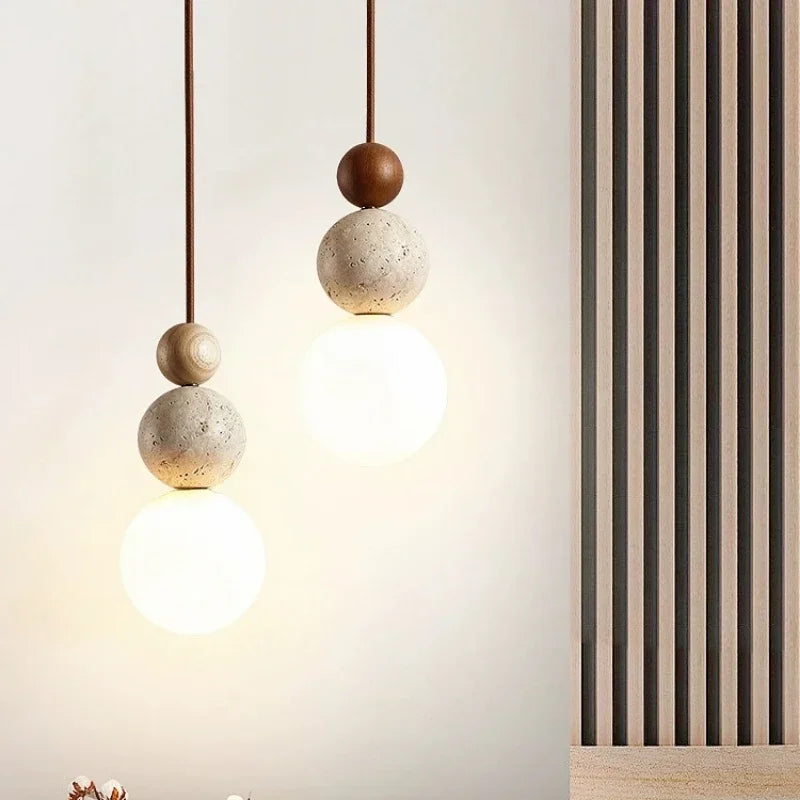 Lampada a sospensione minimalista a forma sferica